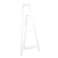 57" Clear Acrylic Plastic Adjustable 7-Tier Display Easel with Gold Metal Hardware & Chain Support