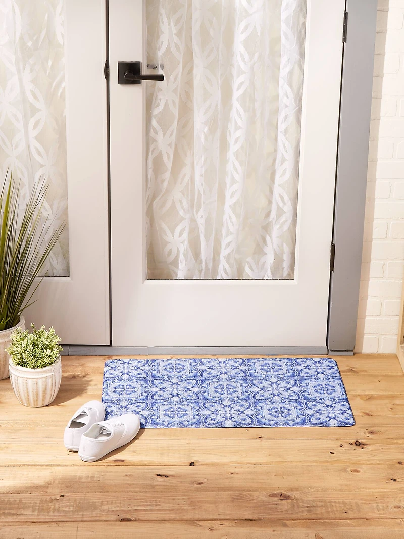 DII® Blue Tile Tufted Mat