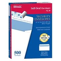 BAZIC® #10 Self-Seal Security Envelopes, 500ct.