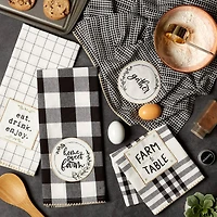 DII® Farm to Table Embellished Dishtowel, 4ct.