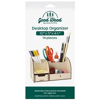 Good Wood by Leisure Arts® Slotted Desktop Organizer