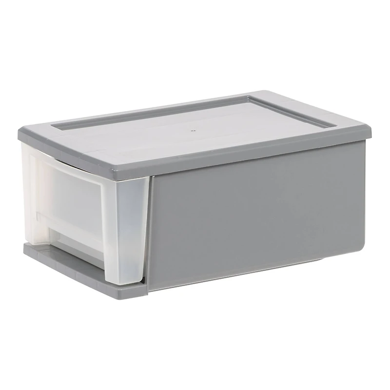 IRIS® 6.5qt. Gray Stackable Storage Drawer
