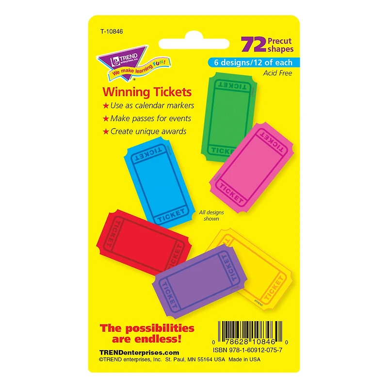 Trend Enterprises® Winning Tickets Mini Accents Variety Pack