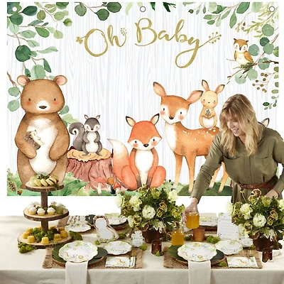Kate Aspen® Woodland Baby Shower Photo Backdrop