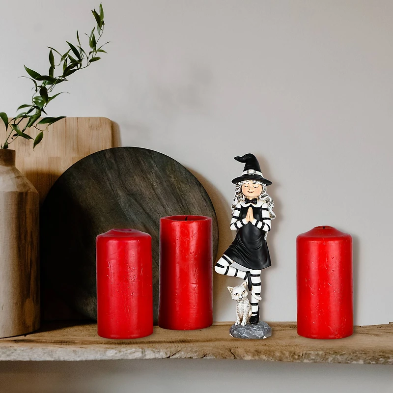 9'' Yoga Pose Witch Tabletop Halloween Décor