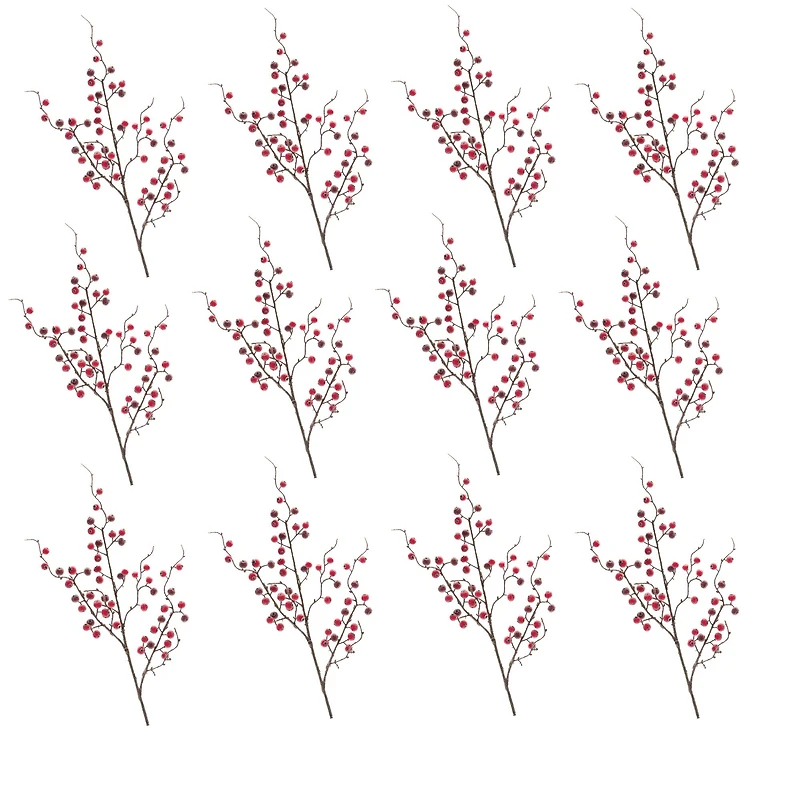 Iced Berry Twig Spray, 12ct.