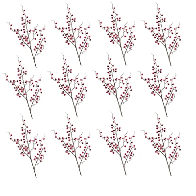 Iced Berry Twig Spray, 12ct.