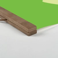 Leprechaun Crossing 12" x 18" Teak Hanging Canvas