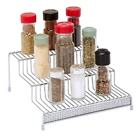 Kitchen Details 3-Tier Pave Diamond Design Spice Rack Shelf Organizer