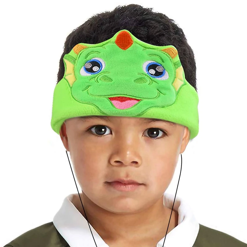 Contixo H1 Adjustable Fleece Headband Headphones, Dinosaur