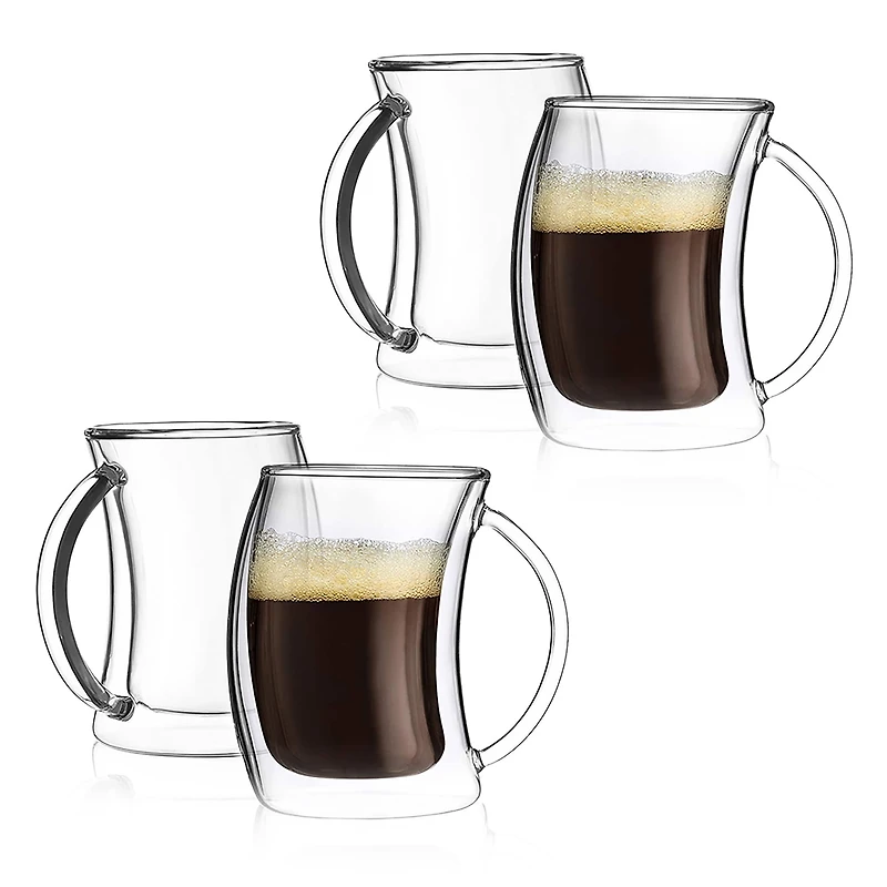 JoyJolt® Caleo Double Wall Espresso Glasses, 4ct.