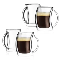 JoyJolt® Caleo Double Wall Espresso Glasses, 4ct.