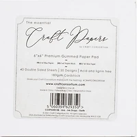Craft Consortium Ink Drops Earth Double-Sided Paper Pad, 6" x 6"