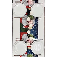 Wizardi 13.75" x 67" Santa Claus Christmas Table Runner