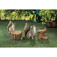 10.5'' Squirrel Tree Trunk Bird Feeder
