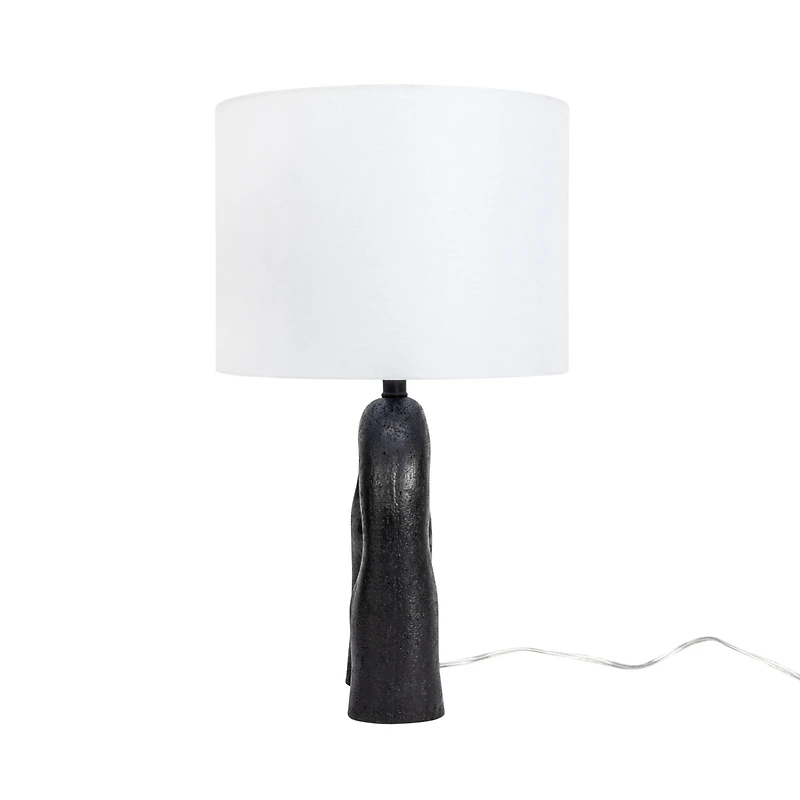 Hello Honey® 24" Abstract Sculptural Table Lamp with Drum Shade