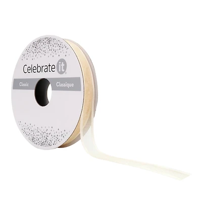 1/4" x 10yd. Sheer Satin Edge Ribbon by Celebrate It® Classic