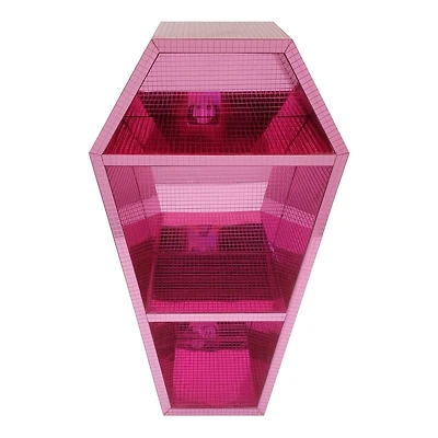 16" Pink Disco Coffin Tabletop Shelf by Ashland®