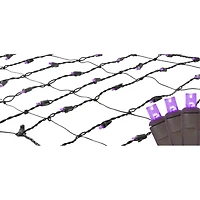 2' x 8' Purple LED Tree Net Style Trunk Wrap Christmas Lights - Brown Wire