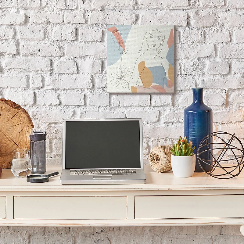 Stupell Industries Expressive Female Linework Canvas Wall Art