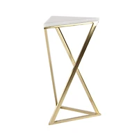 2ft. Gold Marble Contemporary Accent Table, 2ct.