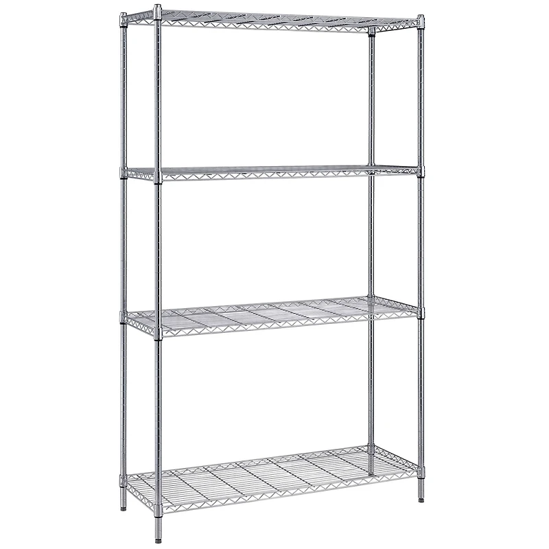 Quantum Storage Systems® 18" x 72" Chrome 4-Shelf Wire Shelving Unit