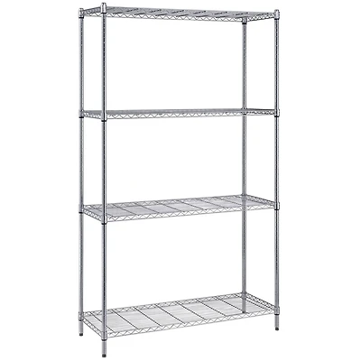 Quantum Storage Systems® 18" x 72" Chrome 4-Shelf Wire Shelving Unit