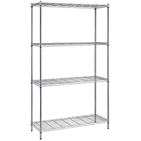 Quantum Storage Systems® 18" x 72" Chrome 4-Shelf Wire Shelving Unit