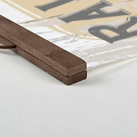 Raw Honey Teak Hanging Canvas