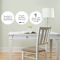 Wallpops Ghost White Dry Erase Dot Decals, 6ct.