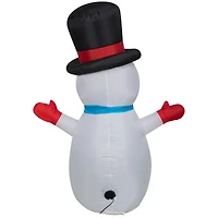 4ft. Airblown® Inflatable Christmas Little Snowman in Top Hat