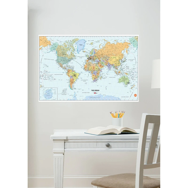 WallPops Dry Erase World Map