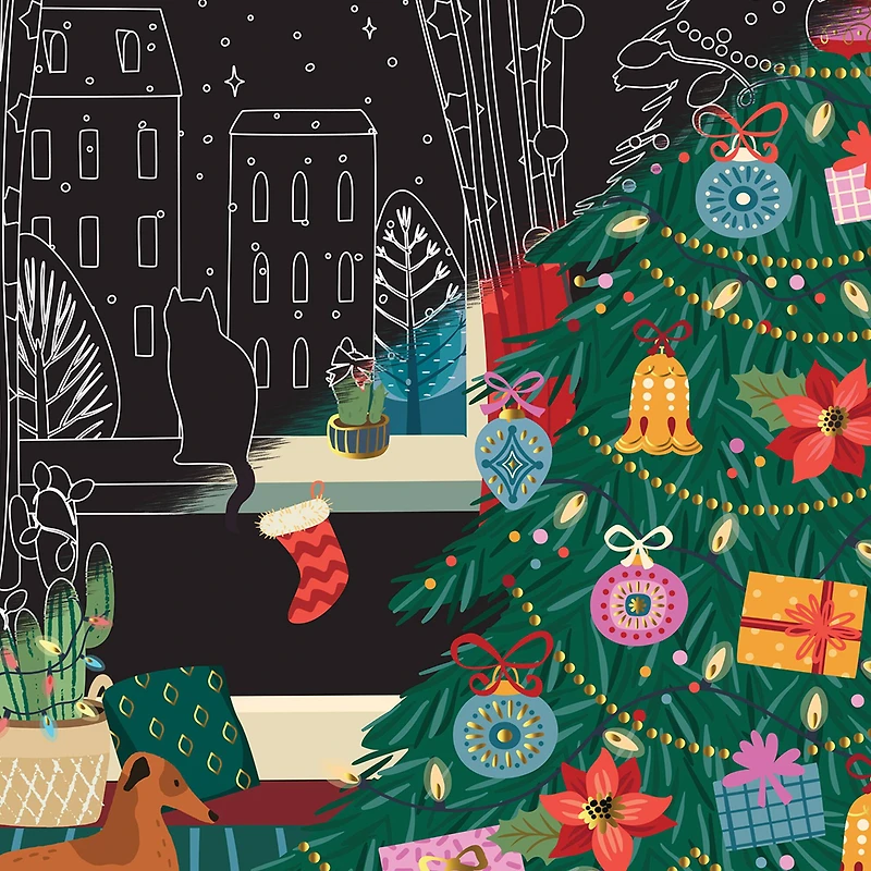 Brea Reese™ 9" x 12" Modern Christmas Scratch Art Paper Pad