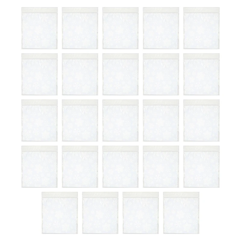 White Snowflakes Zipper Treat Bags, 24ct. by Makery™