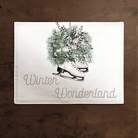 Wreath Winter Wonderland 18x14 Poly Twill Placemat