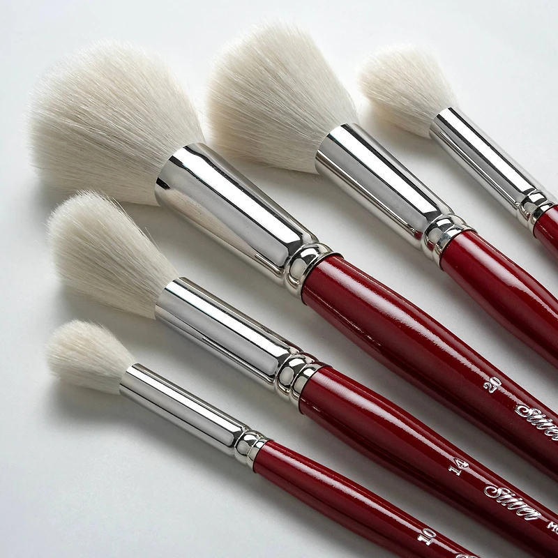 Silver Brush Limited Silver Mops™ 5 Piece Round White Brush Set