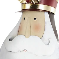 52" Red Metal Nutcracker Standing Sculpture