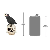 Design Toscano 5.5" All-Seeing Harbinger of Doom Raven & Skull Statue