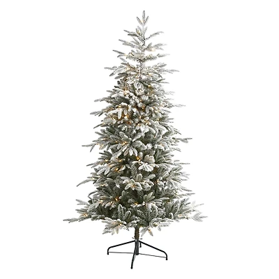 6.5ft. Pre-Lit Manchester Spruce Artificial Christmas Tree, Clear Lights