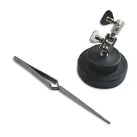 The Beadsmith® Round Third Hand Base with Tweezer