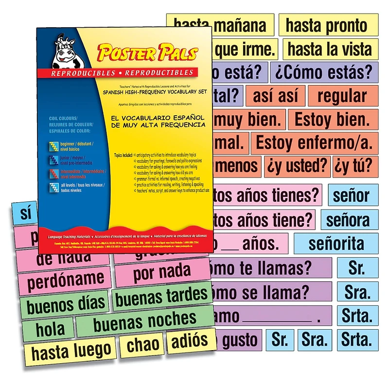 Poster Pals® Spanish High-Frequency Vocabulary Card Set