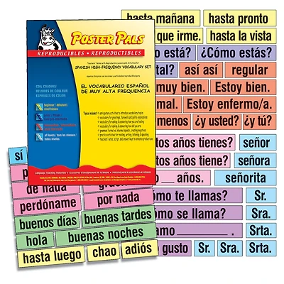 Poster Pals® Spanish High-Frequency Vocabulary Card Set