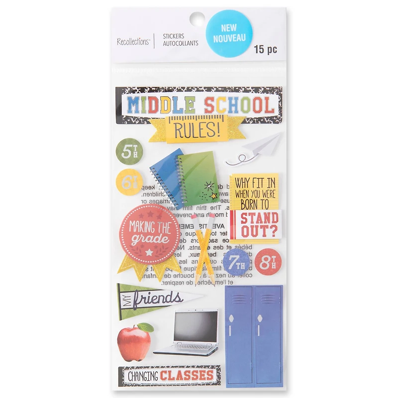 Middle School Stickers by Recollections™
