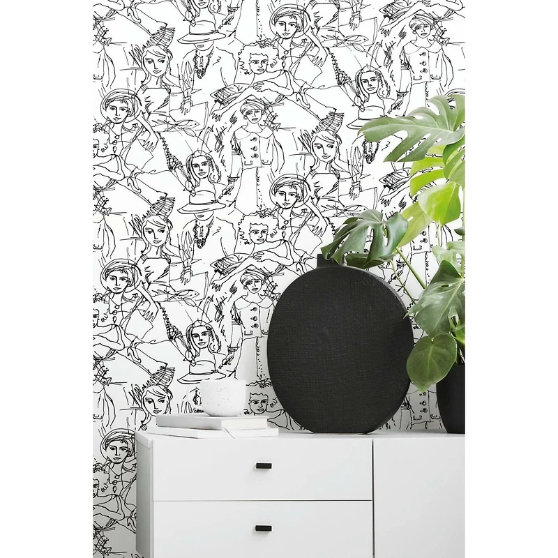 RoomMates Vogue Sketches Peel & Stick Wallpaper
