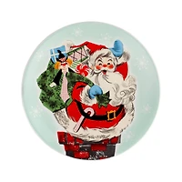 8" Pastel Holiday Ceramic Plate Set 