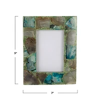 Hello Honey® 4" x 6" Green & Gray Agate Photo Frame