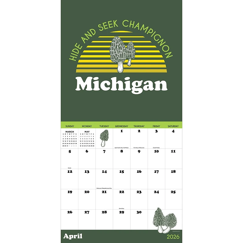 2026 Home: Michigan Wall Calendar