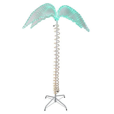 7ft. Pre-Lit Tropical Palm Tree Outdoor Decoration with Rope Lights
