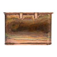 Hello Honey® 7" Burnt Copper Finish Square Decorative Boxes Set