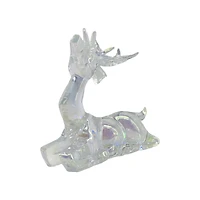 7.25" Clear Acrylic Sitting Reindeer Tabletop Décor by Ashland®